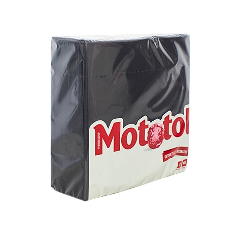 Servetele de masa 33x33cm negre 2 straturi mototol 40 buc/pac 